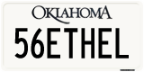 Oklahoma, Vanity Plates