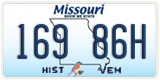 Missouri, Historic Vehicle (123 45H)