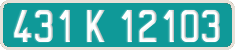 French license plate, Diplomatic