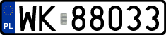 License plates of Poland, Regular car plates