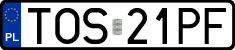 License plates of Poland, Regular car plates