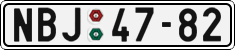 License plate of the Czech Republic, Cars (1960)