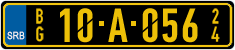 License plate of Serbia, Diplomatic