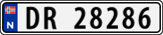 License plate of Norway, Cars