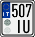 License plate of Lithuania, Motorcycles