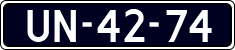 License plate of the Netherlands, Commercial Vehicles (1951-1994 system)