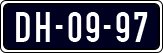 License plate of the Netherlands, Imported oldtimers (cars)