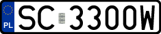 License plates of Poland, Regular car plates