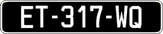 French license plate, SIV (oldtimers)