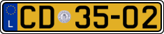 License plate of Luxembourg, Diplomatic