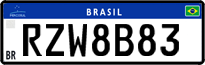 License plate of Brazil, Private owners (Mercosul)
