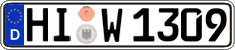German license plate, Regular plates