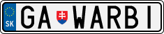 License plate of Slovakia, Vanity Plates