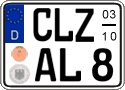 German license plate, Seasonal plates