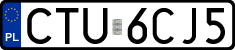 License plates of Poland, Regular car plates