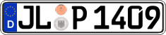 German license plate, Regular plates