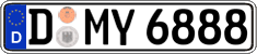 German license plate, Regular plates