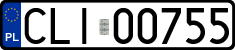 License plates of Poland, Regular car plates