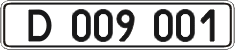 License plate Ukraine, Diplomatic