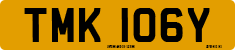 License plate of the United Kingdom, 1963 year system