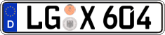 German license plate, Regular plates
