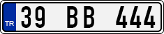License plate of Turkey, Regular plates