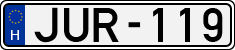 license plates of Hungary, Cars (1990)