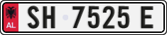 License plate of Albania, Cars (1993)