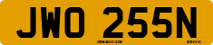 License plate of the United Kingdom, 1963 year system
