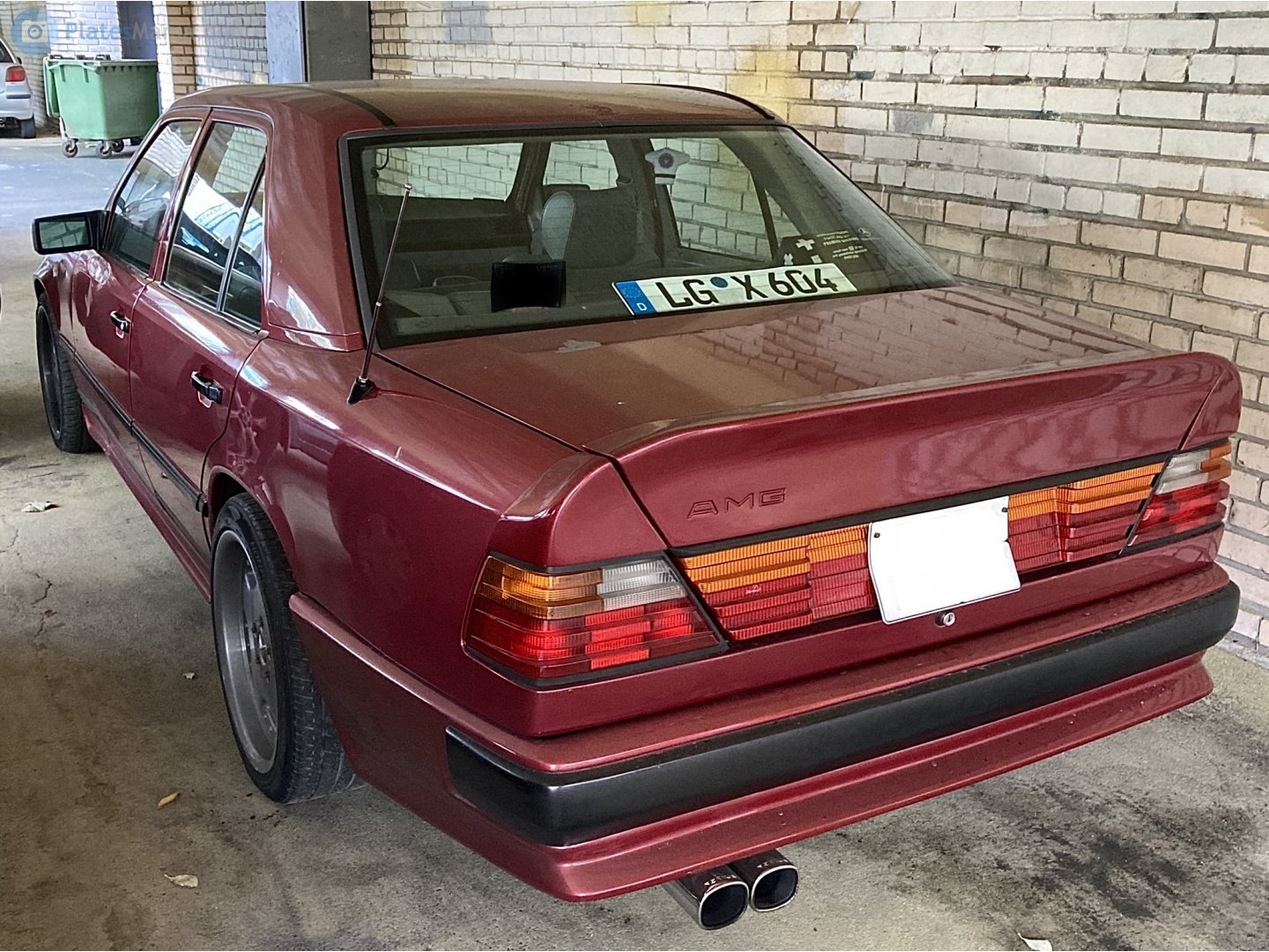 LG X 604, License plate without vehicle 