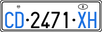 License plate of Italy, Diplomatic