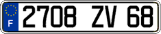 French license plate, FNI