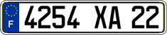 French license plate, FNI