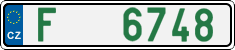 License plate of the Czech Republic, Dealer (2001)