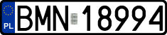 License plates of Poland, Regular car plates