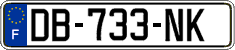 French license plate, SIV (ordinary)