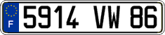 French license plate, FNI