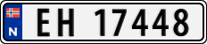 License plate of Norway, Cars