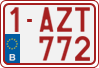 License plate of Belgium, Regular plates (2010)