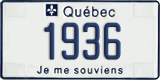Quebec, Vanity Plates