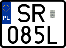 License plates of Poland, Special vehicles and motorcycles