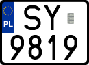 License plates of Poland, Special vehicles and motorcycles