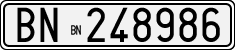 License plate of Italy, Cars (1927 year series)