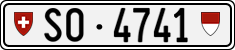 License plate of Switzerland, Cars