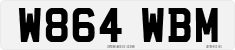 License plate of the United Kingdom, 1983 year system