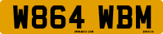 License plate of the United Kingdom, 1983 year system