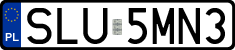 License plates of Poland, Regular car plates