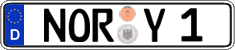 German license plate, Regular plates