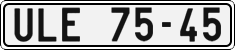 License plate of the Czech Republic, Cars (1960)