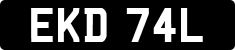 License plate of the United Kingdom, 1963 year system